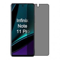 Infinix Note 11 Pro защитный экран пленка гидрогель конфиденциальность (силикон) Одна штука скрин мобиль