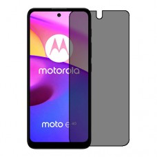 Motorola Moto E40 защитный экран пленка гидрогель конфиденциальность (силикон) Одна штука скрин мобиль