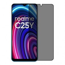 Realme C25Y защитный экран пленка гидрогель конфиденциальность (силикон) Одна штука скрин мобиль