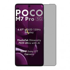 Xiaomi Poco M7 Pro 5G защитный экран пленка гидрогель конфиденциальность (силикон) скрин мобиль