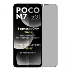 Xiaomi Poco M7 защитный экран пленка гидрогель конфиденциальность (силикон) скрин мобиль