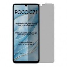 Xiaomi Poco C71 4G защитный экран из нано стекло Privacy 9H