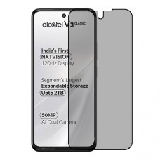 Alcatel V3 Classic 5G защитный экран из нано стекло Privacy 9H