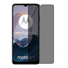 Motorola Moto E22 защитный экран пленка гидрогель конфиденциальность (силикон) Одна штука скрин мобиль