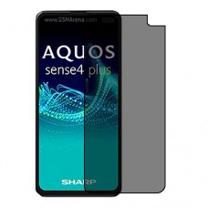 Sharp Aquos sense4 plus защитный экран пленка гидрогель конфиденциальность (силикон) Одна штука скрин мобиль