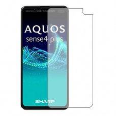 Sharp Aquos sense4 plus защитный экран Гидрогель Прозрачный (Силикон) 1 штука скрин Мобайл