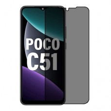 Xiaomi Poco C51 защитный экран пленка гидрогель конфиденциальность (силикон) Одна штука скрин мобиль