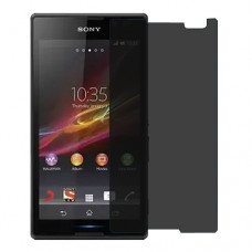 Sony Xperia C защита экрана пленка гидрогель конфиденциальность (силикон) Одна штука скрин мобиль