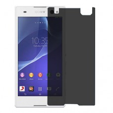 Sony Xperia C3 Dual защита экрана пленка гидрогель конфиденциальность (силикон) Одна штука скрин мобиль