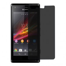 Sony Xperia M защита экрана пленка гидрогель конфиденциальность (силикон) Одна штука скрин мобиль