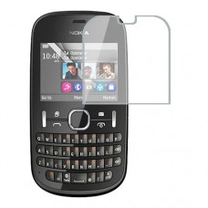 Nokia Asha 200 защитный экран Гидрогель Прозрачный (Силикон) 1 штука скрин Мобайл