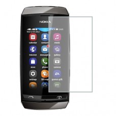 Nokia Asha 306 защитный экран Гидрогель Прозрачный (Силикон) 1 штука скрин Мобайл