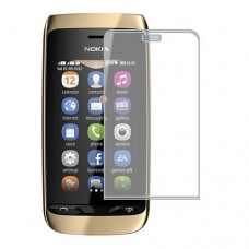 Nokia Asha 308 защитный экран Гидрогель Прозрачный (Силикон) 1 штука скрин Мобайл
